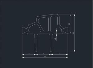 Precision Extruded PA66GF25 Multi-cavity Thermal Break <b>Strip</b> Window and Door Accessories Polyamide <b>Strip</b> for Aluminum Profiles - Product Image 6