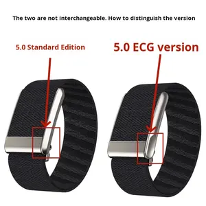 Whoop 5.0 gelang jam olahraga jam tangan nilon sejuk gesper baja tahan karat MG ECG pelacak latihan tali pergelangan tangan untuk kenyamanan pergelangan tangan - Product Image 5