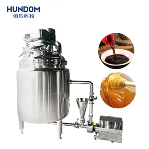 Best Price 50L-5000L Stirrer Vacuum Double Jacketed Cosmetic Hand Shampoo Liquid Soap Mixer And Emulsifying Homogenizer Machine