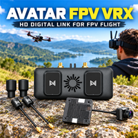 Récepteur vidéo numérique FPV Caddx Walksnail Avatar VRX 1080P avec module à quatre antennes pour lunettes analogiques