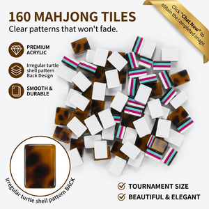 Vente en gros de l'ensemble de tuiles de mahjong américaines en acrylique à 4 couches <span class=keywords><strong>Leti</strong></span> LT-M-001, design luxueux vert clair pour les amateurs de jeux - Product Image 4