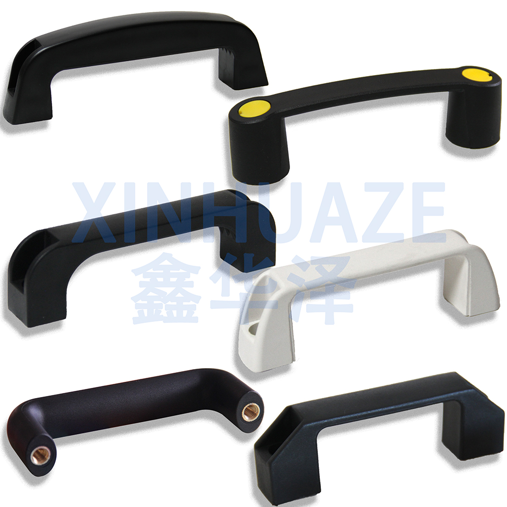 U-shape Handle Black Plastic Nylon Bow Handle Pitch 93.5 113 117 120 122 130 132 Machinery Handle