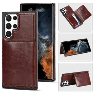 luxury flip wallet leather card holder pocket case for samsung galaxy s22 s23 ultra plus Note 10 9 8 A10 M10 A20 A30 A40 A50 A70
