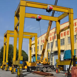 رافعة جسرية للحاويات بسعة 45 طن مع عجلات وإطارات، مسافة رفع 35 متر، محرك وصندوق تروس - Product Image 1