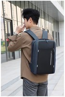 Mochilas para portátil 3 en 1, impermeables, de gran capacidad, juego de 3 piezas para hombres, bolsas de viaje para exteriores, oficina, poliéster
