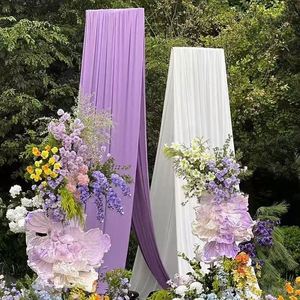 Support en fer forgé en forme de T pour toile de fond de mariage en extérieur, cadre de scène durable en fer pour événements et fêtes, accessoires de scène pour hôtels (modèle mondial) - Product Image 1