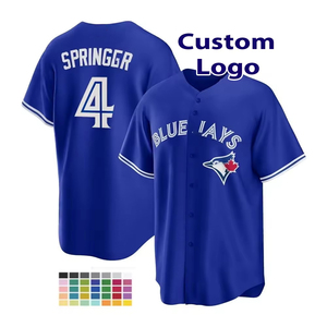 Giacca da Baseball Personalizzata della Squadra Canadese per Uomo, Stampa Digitale 3D, Cardigan Unisex - Logo, Nome della Squadra e Numero Stampati, Blue Jays - Product Image 1