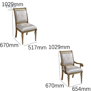 Meubles EKAR |   Chaise de salle à manger Regency Medallion Heritage - Sièges classiques américains de luxe - Product Image 6