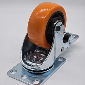 Hoch leistungs brems rollen PP 80kg Tragfähigkeit-Nicht markierende leise Schwenk räder Kugellager Langlebig für Möbel/Wagen/Paletten - Product Image 3