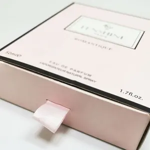 Riutilizzabile all'ingrosso Logo personalizzato cassetto scorrevole scatola di carta per cosmetici/prodotti per la cura della pelle scatole di imballaggio
