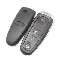 Carcasa para Llave de Coche con 4 Botones y Chip Inteligente HU101 con Llave de Emergencia
