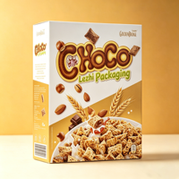 Boîte d'emballage alimentaire en carton pour céréales de petit-déjeuner, boîtes vides pour céréales, emballage en papier pour porridge instantané