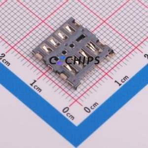 693023010811 SIM Card Connector Connector Plug-In Type Micro SIM Card 1.95mm - Product Image 2