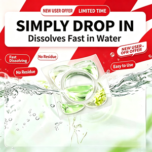 Capsules de lessive multi-usages, lavage, adoucissement, désinfection, tout en un, en forme de boules de gel - Product Image 2