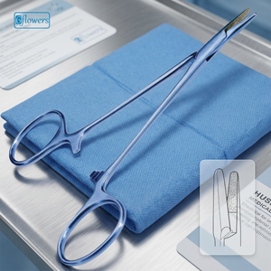 Portaagujas Sixflowers Derf F7-344 para Cirugía General, Instrumento Manual con Certificación CE, Clase I, 11.5 cm, Acero Inoxidable, Reutilizable - Product Image 3