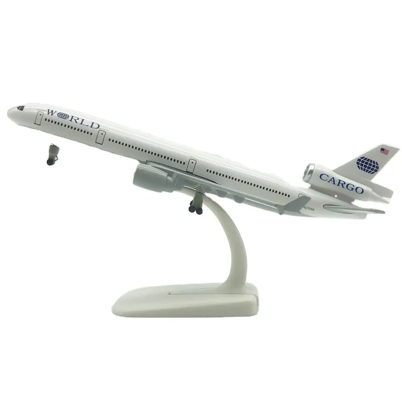 20 ס""מ סגסוגת מתכת אייר אמריקן וולרד מטען MD-11 חברת תעופה דגם מטוס מטוס יצוק דגם מטוס מטוס
