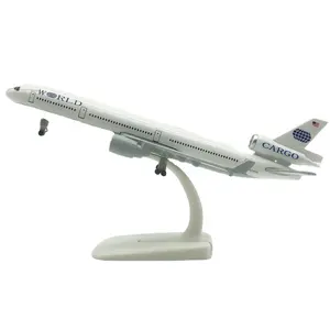 20cm Alloy Metal Air American World Cargo MD-11 Airlines Airplane Model Diecast Air Plane Model Aircraft