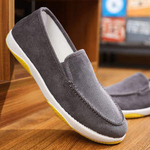 Zapatos Casuales de Lona Transpirables para Hombre, Ligeros, Juveniles, con Suela de Tendón de Res, Forro de Tela sin Cordones - Product Image 4