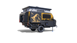 Roulotte de camping tout-terrain Conquer Falcon Pop-up, équipée d'une tente de douche et d'une cuisine extérieure, <span class=keywords><strong>caravane</strong></span> de camping 4x4 imperméable - Product Image 6