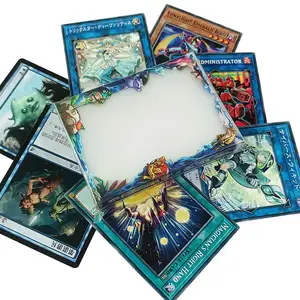 Custom Borders Clear Printed Tcg Kaart Hoezen Yugioh Art Card Mouwen Magic Mtg Tcg Standaard Game Card Card