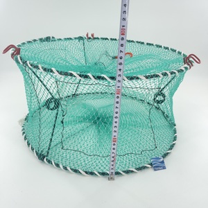 Di alta qualità PE multifilamento 45cm * 22cm granchio piatto di pesce Crawdad aragosta gamberetti australiani pesca granchio trappola reti - Product Image 2