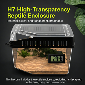 Recinto de Acrílico Transparente para Reptiles, Suministro al por Mayor |   Caja de Hábitat Resistente para Geckos, Lagartos, Arañas, Escorpiones e Invertebrados Pequeños - Product Image 3