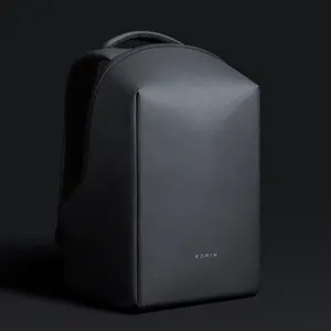 Korin design mochila inteligente antifurto para laptop, à prova de água, carregador usb, anti-roubo, computador portátil, com bloqueio tsa