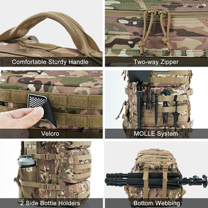 Mochila Táctica de Asalto de 50L de Gran Capacidad, Sistema MOLLE, Impermeable, para Supervivencia al Aire Libre, Bolsa de Emergencia - Product Image 4