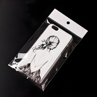 Sacs OPP blancs transparents pour cadeaux et bonbons, avec dos adhésif, trou de suspension, fermeture à glissière refermable pour boucles d'oreilles et bagues