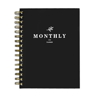 Carnet de notes personnalisé en cuir A5 avec reliure spirale, sublimation, planificateur, cadeau