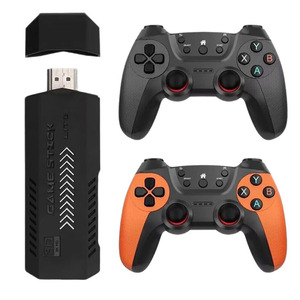 Console TV Stick X2 Ultra avec deux manettes sans fil 2.4G intégrées, résolution de sortie 4K HD, rétro, 64 Go, alimentée par batterie, extensible - Product Image 1