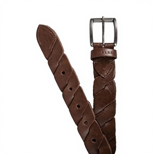 Ceintures en cuir véritable de style occidental avec boucle en acier, fabriquées à l'Uttar Pradesh, robustes, écologiques, personnalisables, pour hommes, tendance - Product Image 3