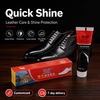 Betún para Zapatos Unisex Jinyang de 30g con Superficie Antideslizante en Relieve, Brillo Instantáneo, Fácil de Limpiar, Agarre Cómodo y Empaque en Caja