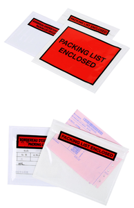Großhandel Kunststoff Versand beutel Transparente selbst klebende Kunststoff beiliegende Pack liste Umschlag - Product Image 3