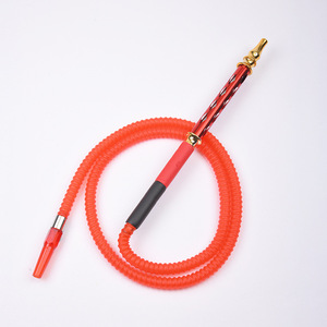 Tendencia de moda transfronteriza: pipa de hookah, manguera de silicona desechable para bares <span class=keywords><strong>y</strong></span> KTV, <span class=keywords><strong>accesorios</strong></span> para pipa de hookah con mango largo de aleación - Product Image 6