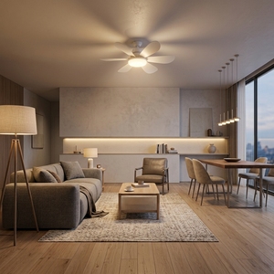 Excellent choix pour ventilateur de plafond avec lumière pour chambre et salle à manger, 20 pouces, 3 vitesses, design silencieux, compatible variateur d'intensité, ventilateur de plafond LED avec lumière - Product Image 6