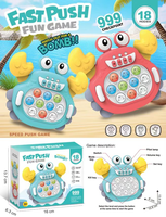 Vente chaude enfants décompresser presse musique Whack-a-mole Console de jeu éducatif Pop rapide Push vitesse jeu Machine jouet