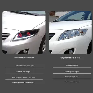 Conjunto de Faros Delanteros TYPY para Toyota Corolla 07-09, Lentes LED Modificadas, Luz Diurna, Señal de Giro Dinámica - Product Image 3