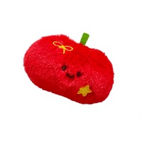 Porte-clés Pomme en Peluche Mignonne et Douce, Accessoire de Décoration pour Sac à Dos, Pendentif pour Filles, Vente en Gros, Sangles de Sacs