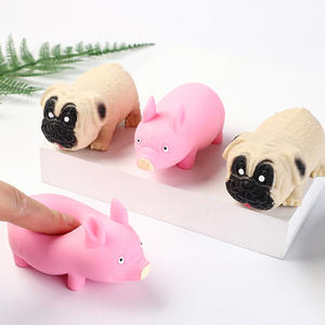 Sevimli pembe Piggy streç köpek yavaş ribaund Squishy oyuncak-sevimli stres giderici havalandırma oyuncak çocuklar için anksiyete rahatlama için yumuşak malzeme - Product Image 3