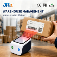 Escáner de Códigos de Barras y QR de Escritorio JR T97-Y 2D, Lector de Códigos 1D y 2D, Verificador de Precios para Minoristas y Supermercados, Lector de Códigos de Barras Fijo