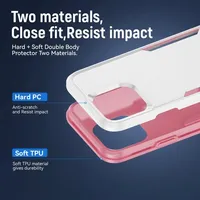 Étuis de téléphone portable robustes OTT-Box Defender Plain PC/TPU antichoc pour 18 17 Pro Max, armure hybride double couche, fabriqués en Chine