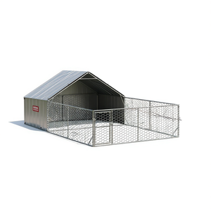 Caseta Grande para Perros de Exterior, Jaula para Mascotas de Acero Galvanizado, Resistente a la Intemperie, Duradera para Perros - Product Image 1