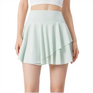 Falda pantalón deportiva transpirable de secado rápido para mujer, estilo A, para fitness, tenis y yoga, con efecto levanta glúteos. - Product Image 4