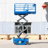 Plateforme élévatrice mobile à ciseaux mini, autopropulsée, 10 m, à levage moyen, en acier, hydraulique et électrique, pour travaux en hauteur, élévateur personnel