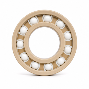 ตลับลูกปืนเม็ดกลมร่องลึก 6008 40x68x15 มม. วงแหวน PEEK ลูกบอลเซอร์โคเนีย กรง PEEK PTFE - Product Image 3