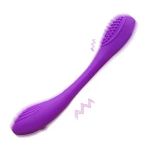 Vibromasseur à double tête Jouets sexuels lesbiens pour femmes Stimulateur de clitoris à deux extrémités Vibrateurs longs Anal Butt Plug Anus Dilator %