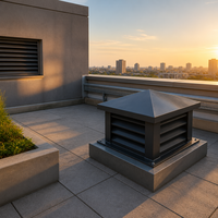 Ventilateur de toit en acier inoxydable pour bâtiment agricole, système de ventilation naturelle par conduit d'évacuation sur toit