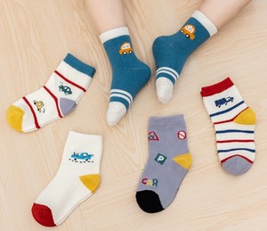 Chaussettes de voitures à rayures pour enfants, en coton, Jacquard, mignonnes, personnalisées, OEM, <span class=keywords><strong>prix</strong></span> d'usine, vente en gros, - Product Image 4