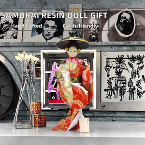 Sword Valley Japanese Samurai Resin Figurine <b>Doll</b> <b>Handmade</b> Eco-friendly 12 Inch Kitchen & Home Decor Christmas Gift Wholesale - Product Image 2